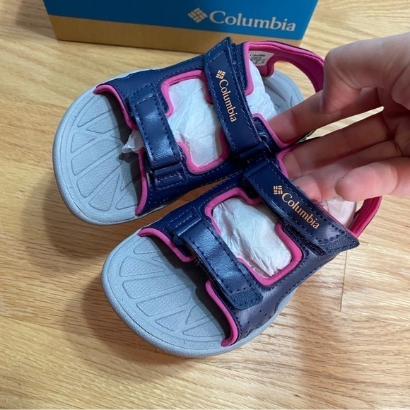 Columbia Techsun Vent Sandals NEW Sz 9 Vent Pink Purple Girls Toddler Open Toe - Picture 6 of 7